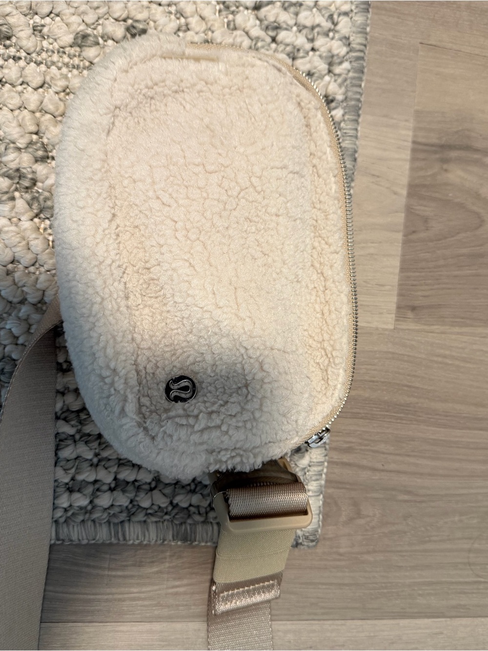 lululemon athletica Cream Sherpa Crossbody Bag